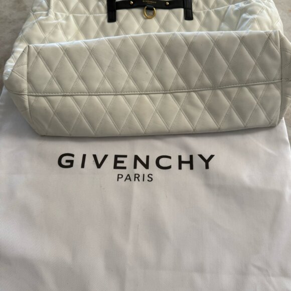 Givenchy Duo Shopper Leather Canvas Large White Tote - Picture 5 of 10